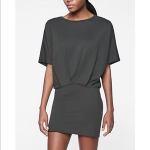 Athleta Pronto Pleated Dress Dark Olive Size Large